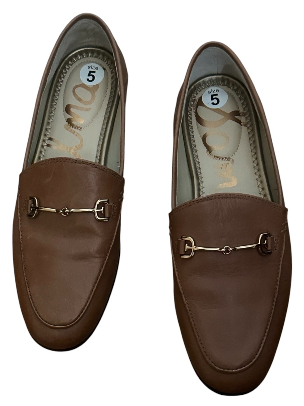 Sam Edelman Leather Loafers with Metal Bit